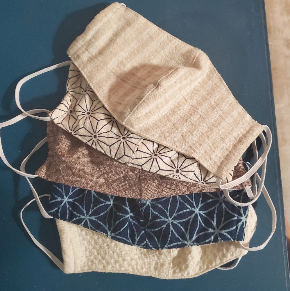 5 pack of face masks - neutral colors